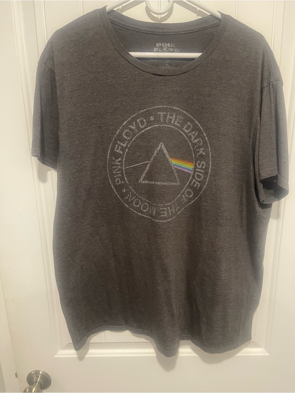 Pink Floyd Dark Side of the Moon Prism Graphic T-Shirt XL Gray Band Tee